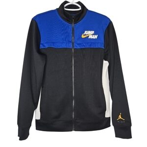 JUMPMAN BY NIKE Big Boys Track Jacket Size XL Black Blue Gold NWOT